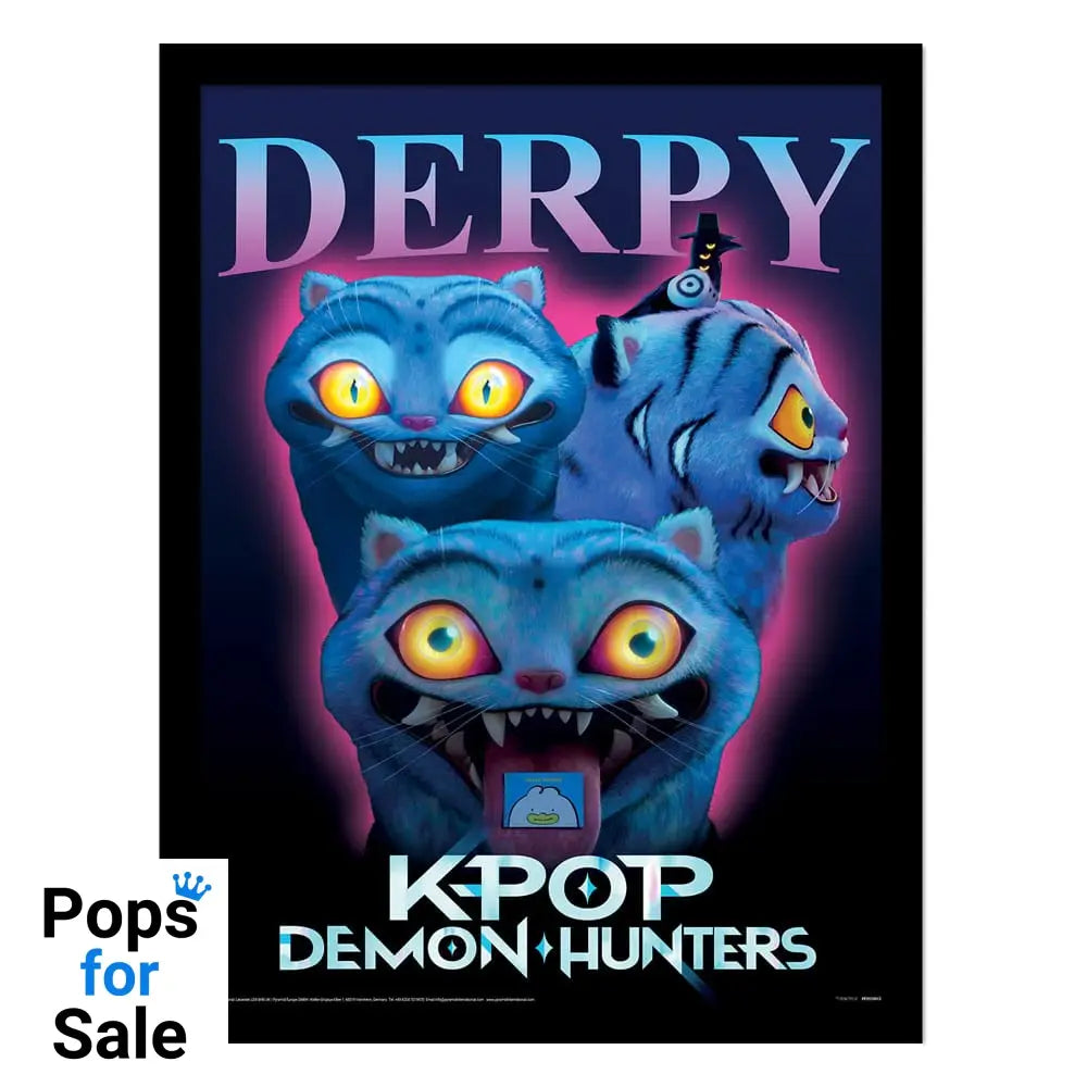 KPop Demon Hunters Collector Print Framed Poster Derpy