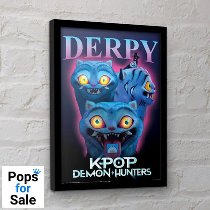 KPop Demon Hunters Collector Print Framed Poster Derpy