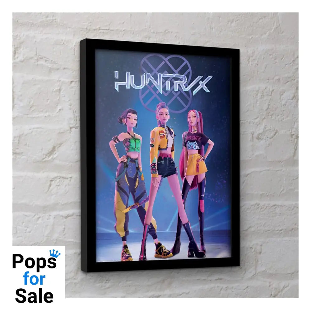 KPop Demon Hunters Collector Print Framed Poster Huntrix