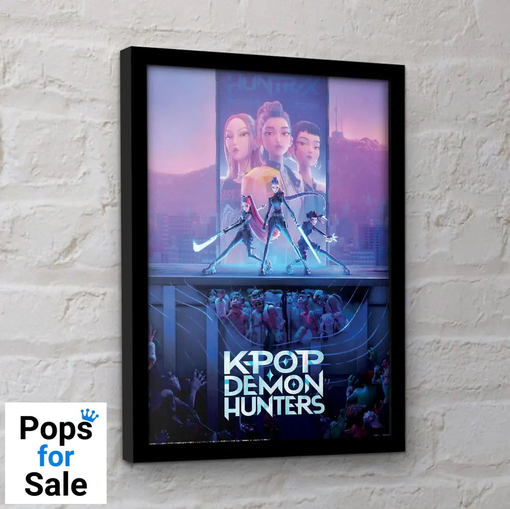 KPop Demon Hunters Collector Print Framed Poster Movie Key Art
