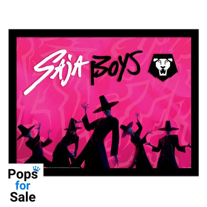 KPop Demon Hunters Collector Print Framed Poster Saja Boys Idol