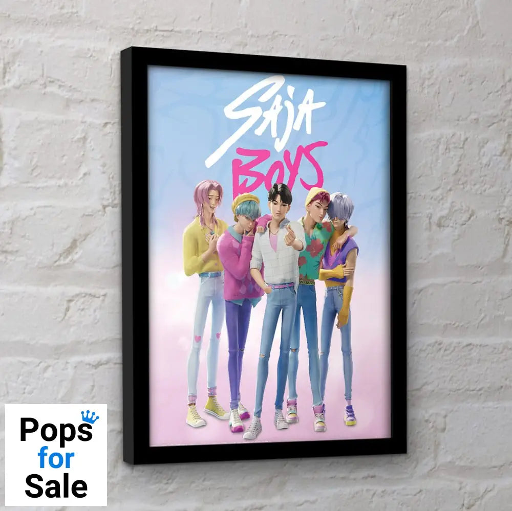 KPop Demon Hunters Collector Print Framed Poster Saja Boys