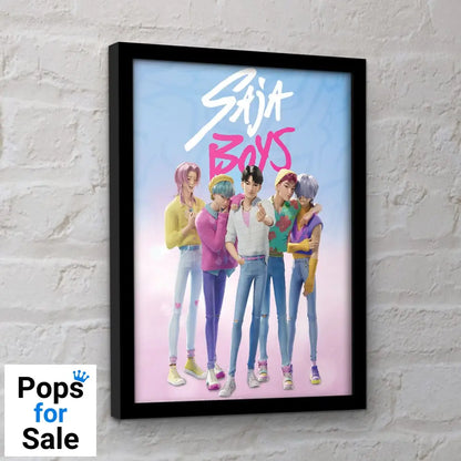 KPop Demon Hunters Collector Print Framed Poster Saja Boys