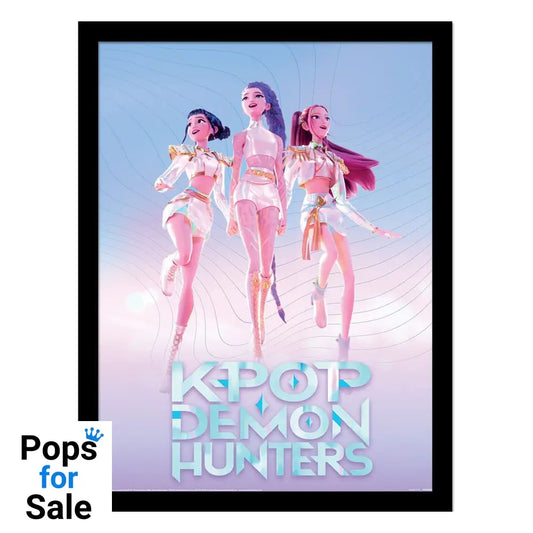 KPop Demon Hunters Collector Print Framed Poster Trio