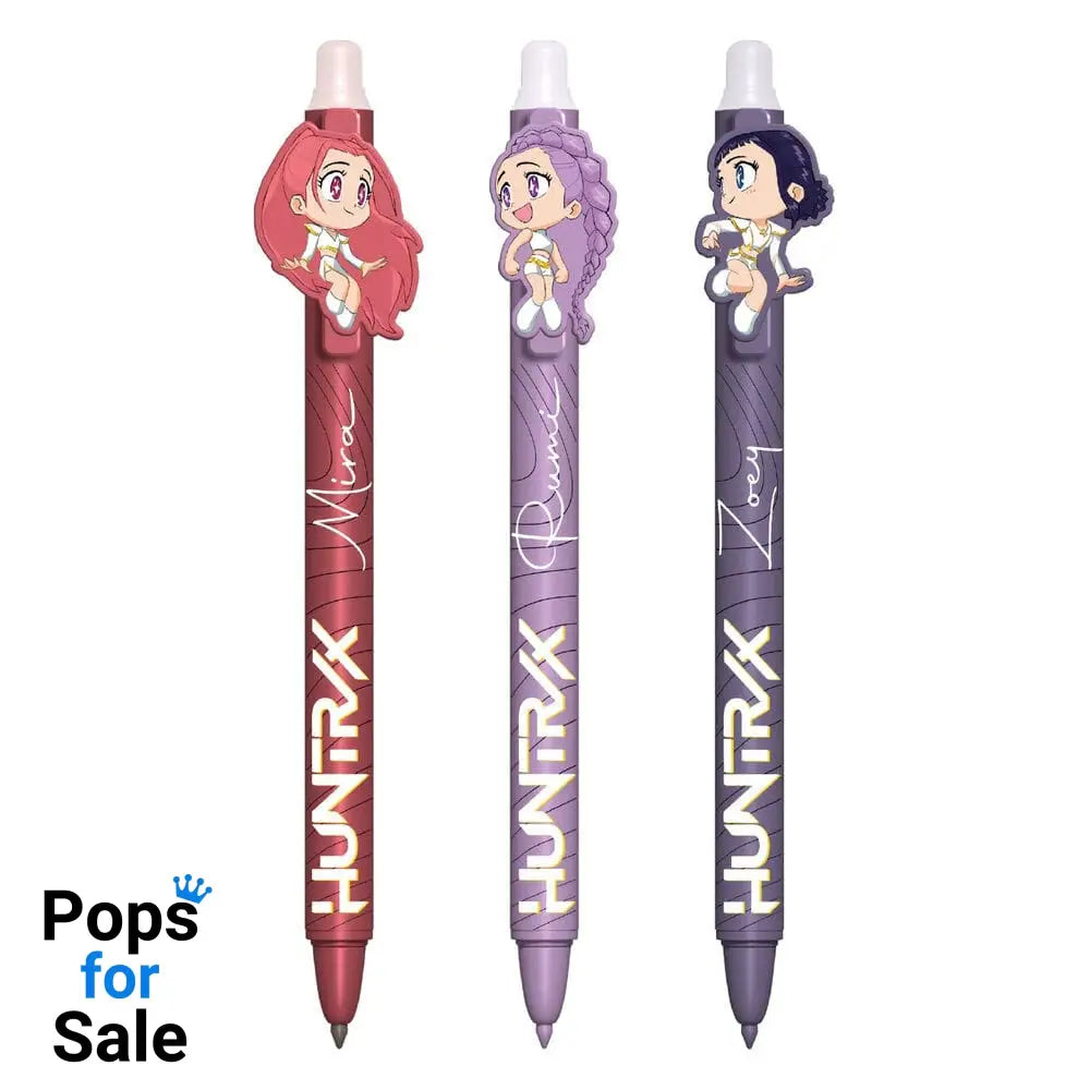KPop Demon Hunters Gel Pens 3-Pack Erasable Stationery