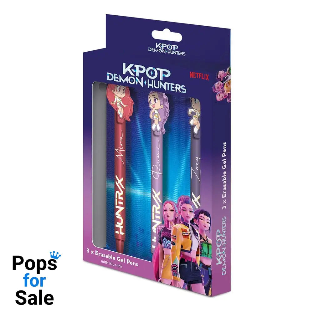 KPop Demon Hunters Gel Pens 3-Pack Erasable