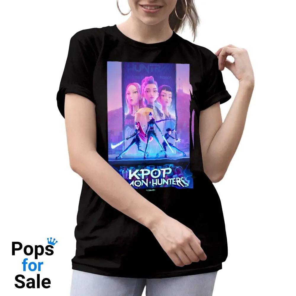 KPop Demon Hunters T-Shirt Movie Key Art Size L