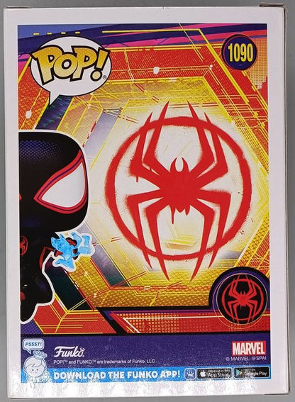 #1090 Spider-Man (w/ Electricity) Marvel Spider-Verse Box Damaged Funko POP