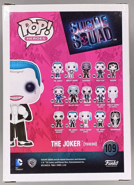 #109 The Joker (Tuxedo) - Suicide Squad - Box Damaged Funko POP