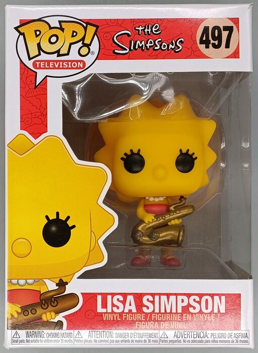 497 Lisa Simpson with Saxophone - The Simpsons - Box Damaged Funko POP