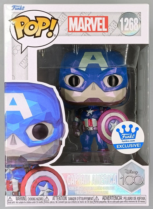 1268 Captain America (Facet) - Marvel - Disney 100th Funko POP