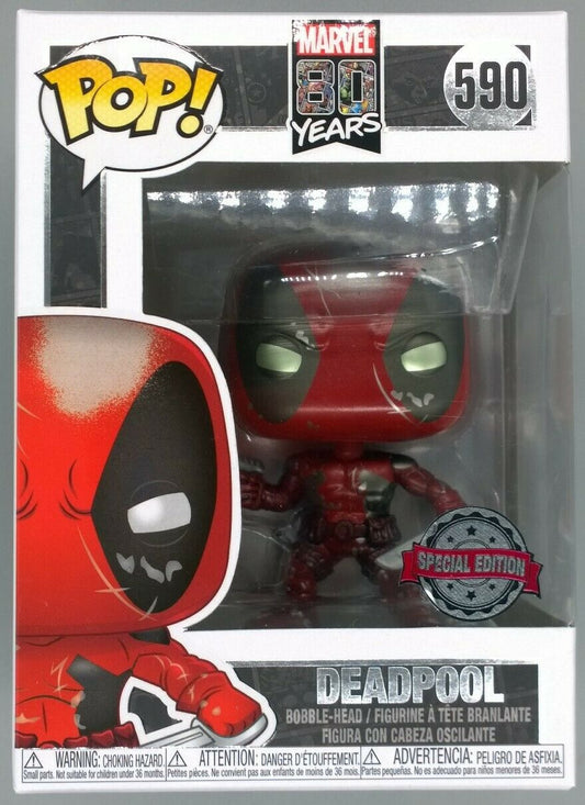 #590 Deadpool (First Appearance) Metallic - Marvel Funko POP