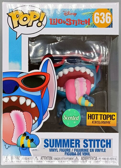 636 Summer Stitch - Scented - Disney Lilo and Stitch - Box Damaged Funko POP