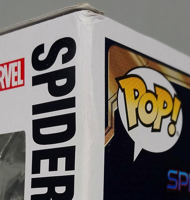 #911 Spider-Man (Black & Gold Suit) Spiderman Box Damaged Funko POP
