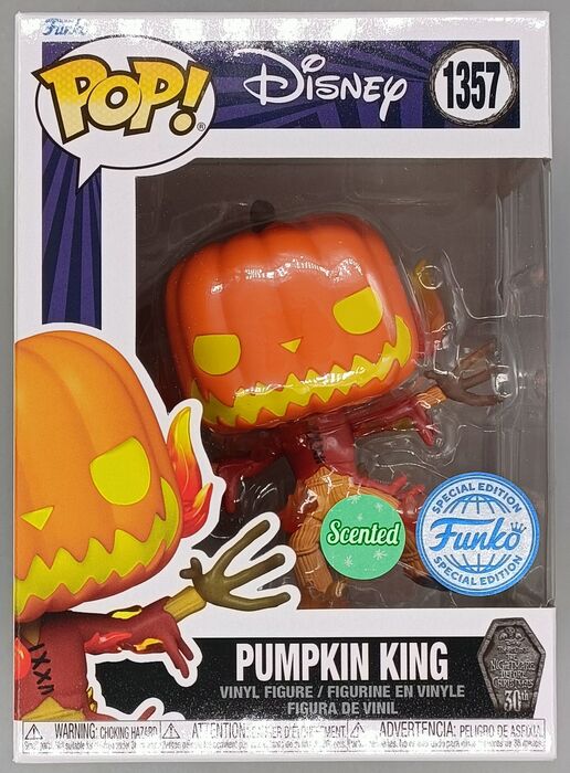 1357 Pumpkin King (Scented) - Disney The Nightmare Before Christmas Funko POP - Brand New