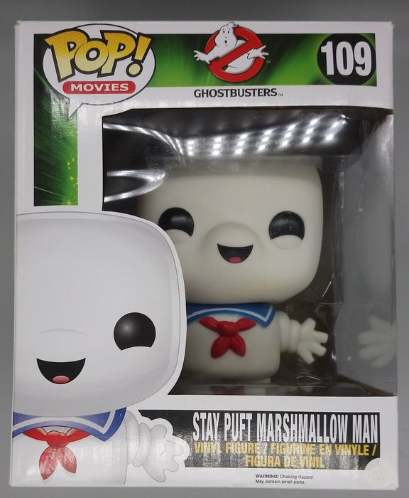#109 Stay Puft Marshmallow Man 6 Inch - Ghostbusters Box Damaged Funko POP
