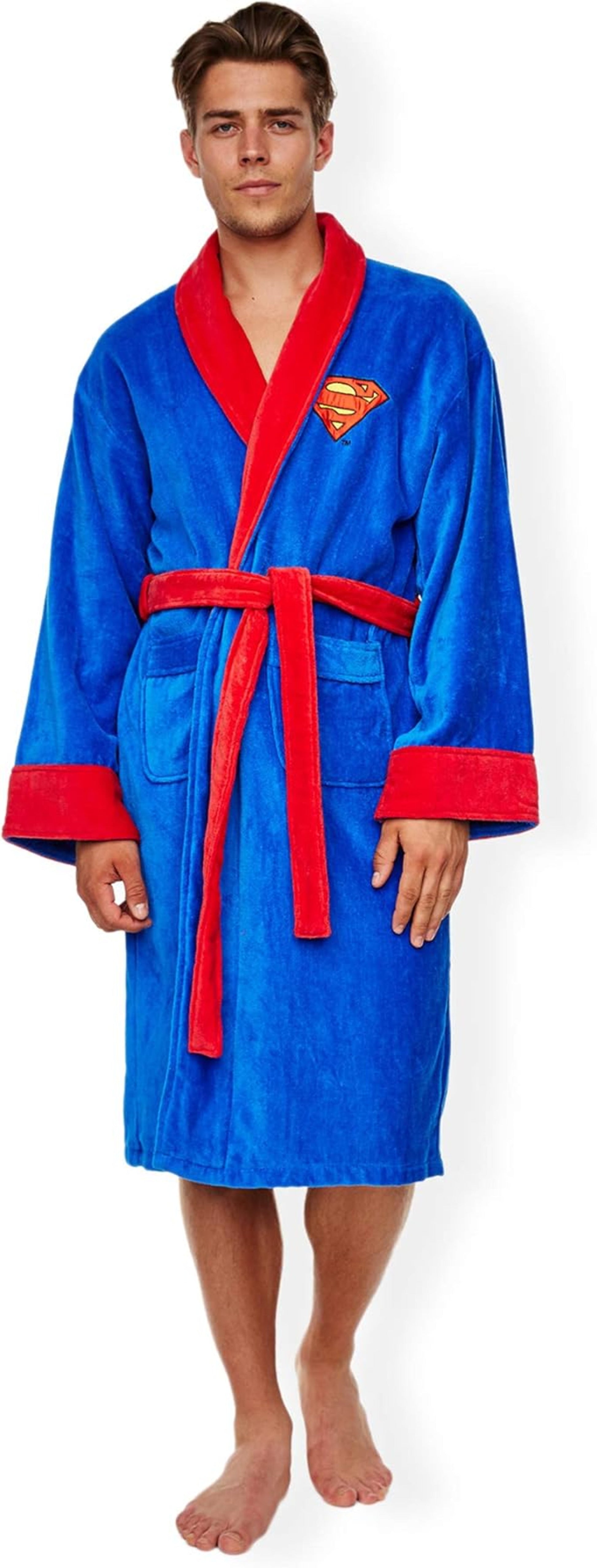 Superman: Adult Fleece Hoodless Robe