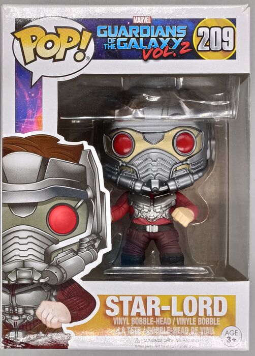 #209 Star-Lord (Action) Marvel Guardians of the GalaxyBox Damaged Funko POP
