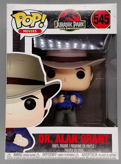 545 Dr. Alan Grant - Jurassic Park 25th Anniversary - Box Damaged Funko POP