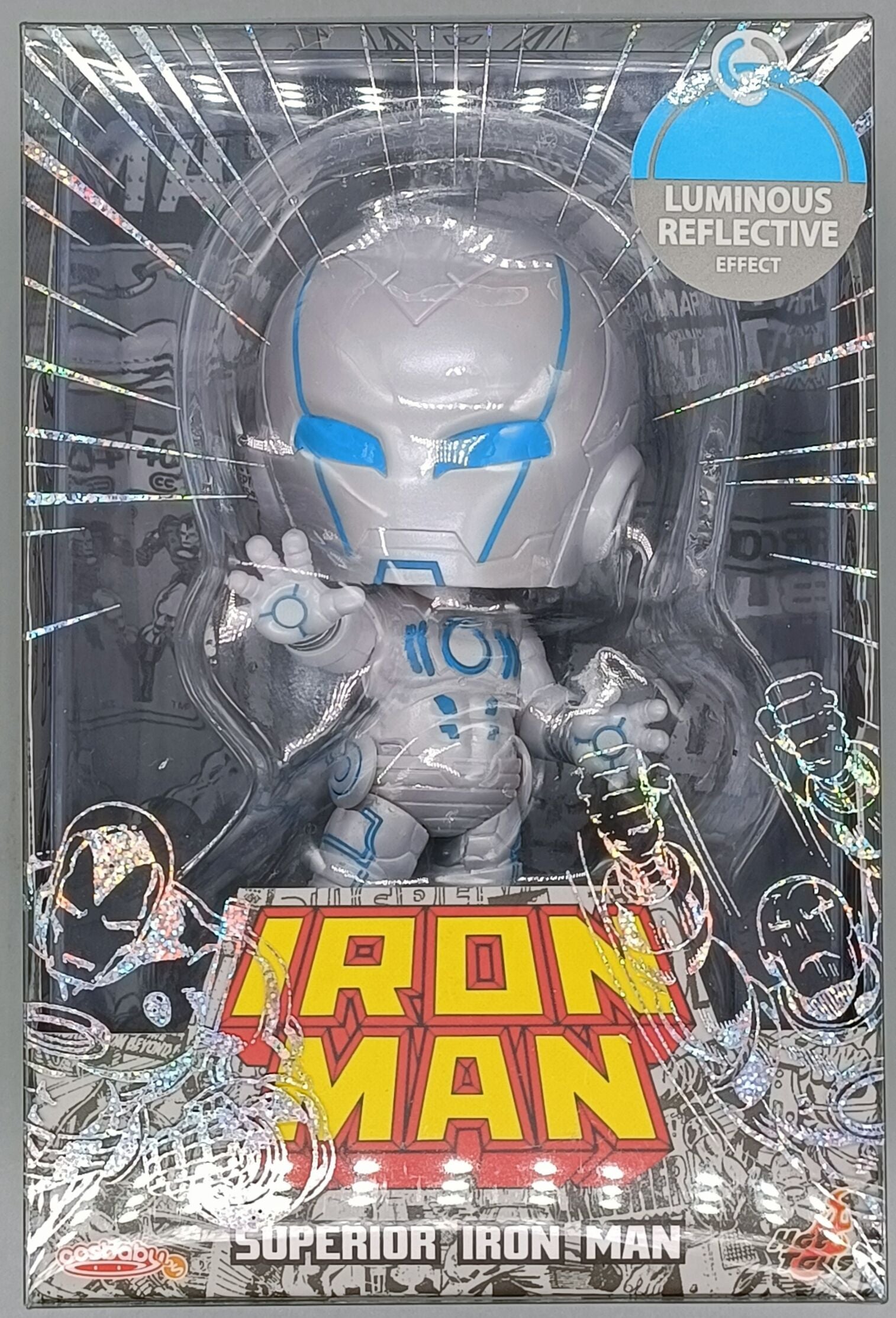 Cosbaby Superior Iron Man - Marvel Comics - Hot Toys - Brand New