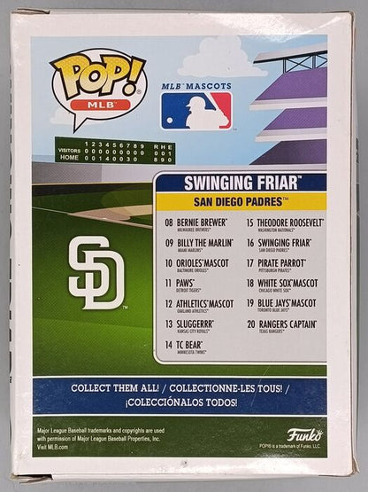 #16 Swinging Friar (Bat on Shoulder) MLB Baseball (Ma Box Damaged Funko POP