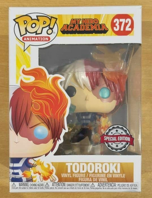 372 Todoroki  Metallic Animation My Hero Academia Funko POP - Box Damaged