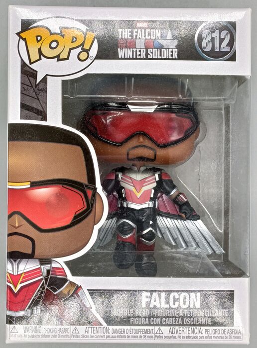 #812 Falcon (Flying) - Marvel The Falcon & Winter Soldier Box Damaged Funko POP
