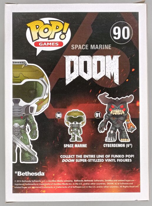 #90 Space Marine - DOOM - Box Damaged Funko POP