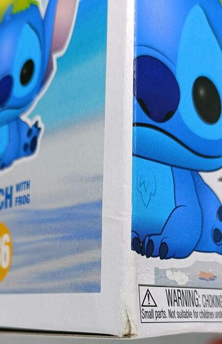 986 Stitch (with Frog) - Disney Lilo & Stitch - Box Damaged Funko POP