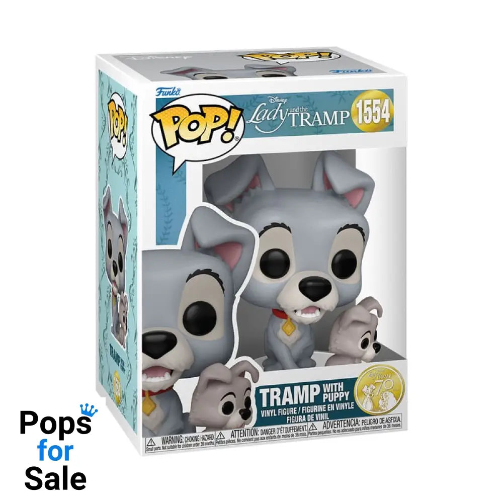 Lady and the Tramp POP! Disney Vinyl Figure Tramp w/puppy 9 cm