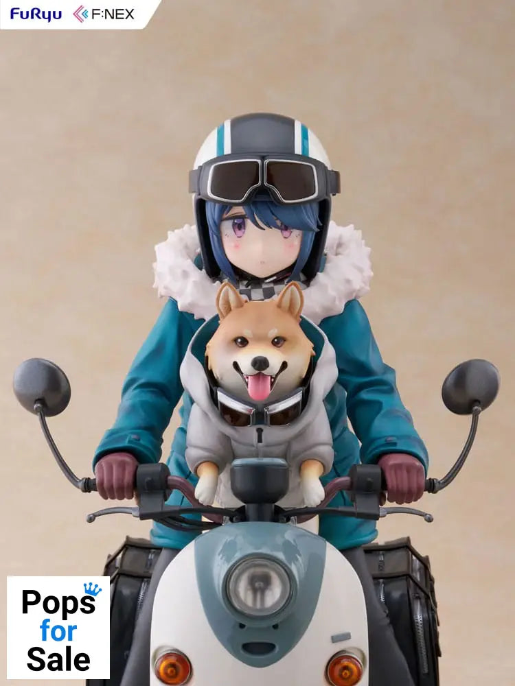 Laid Back Camp F:NEX PVC Statue 1/7 Rin Shima 20 cm