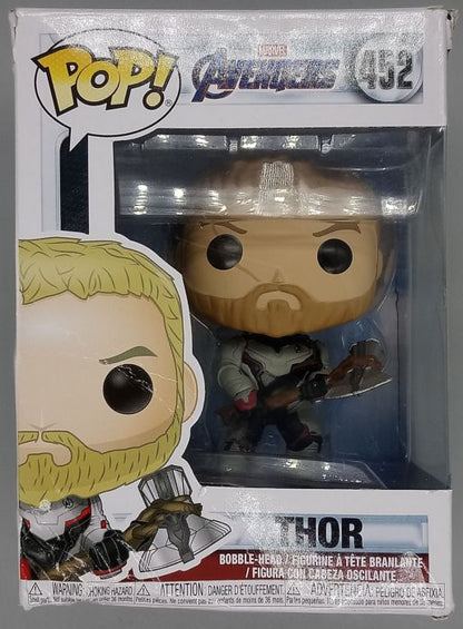 452 Thor (Team Suit) Marvel Avengers Endgame Box Damaged Funko POP