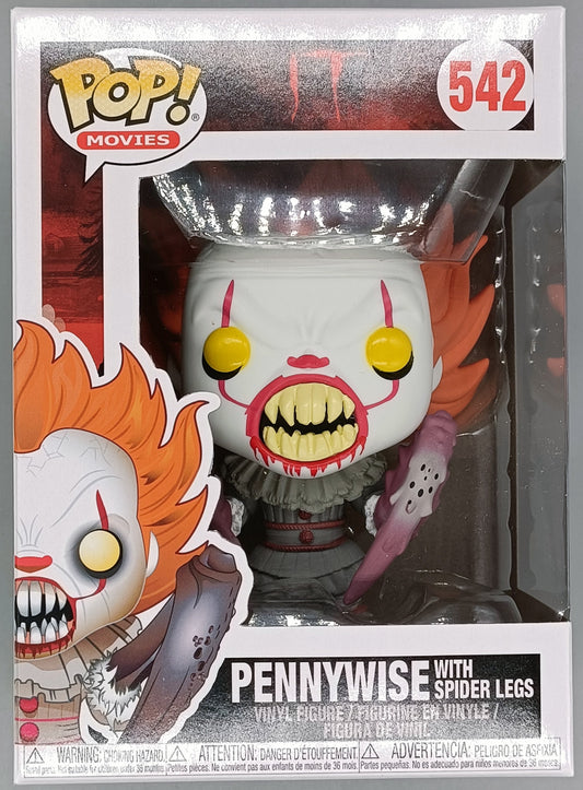 #542 Pennywise (with Spider Legs) - Horror - IT - Brand New Funko POP in Protector