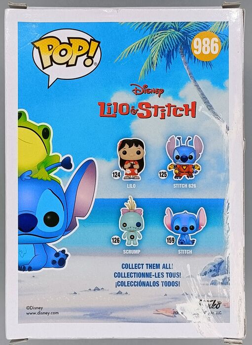 986 Stitch (with Frog) - Disney Lilo & Stitch - Box Damaged Funko POP