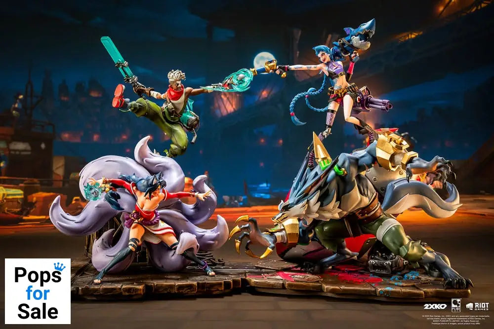 League of Legends Statue 1/10 2XKO Jinx & Warwick Diorama 37 cm