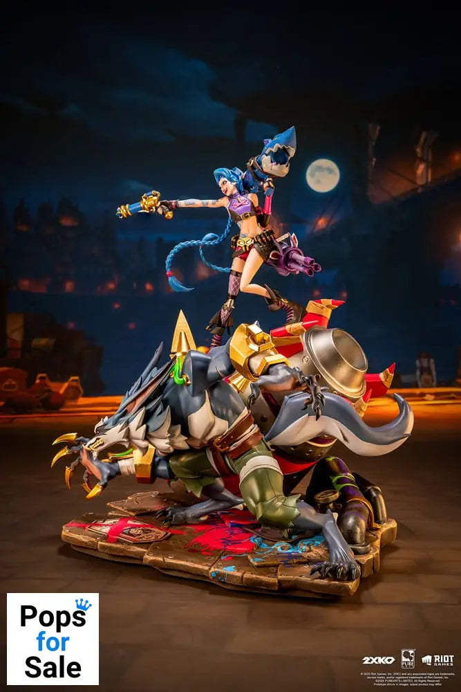 League of Legends Statue 1/10 2XKO Jinx & Warwick Diorama 37 cm