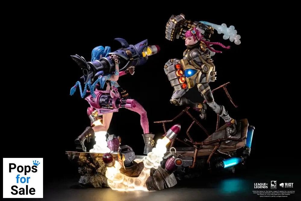 League of Legends Statues 1/6 2-Pack Vi & Jinx Statues