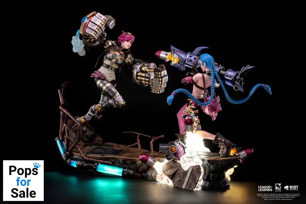 League of Legends Statues 1/6 2-Pack Vi & Jinx