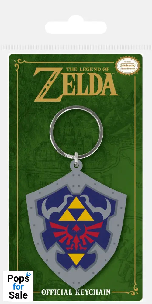 Legend of Zelda Rubber Keychain Hylian Shield 6 cm Keyrings
