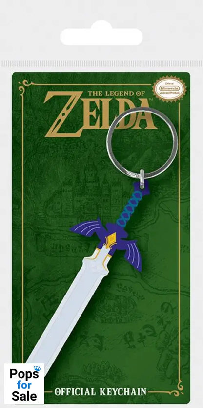 Legend of Zelda Rubber Keychain Master Sword 6 cm Keyrings