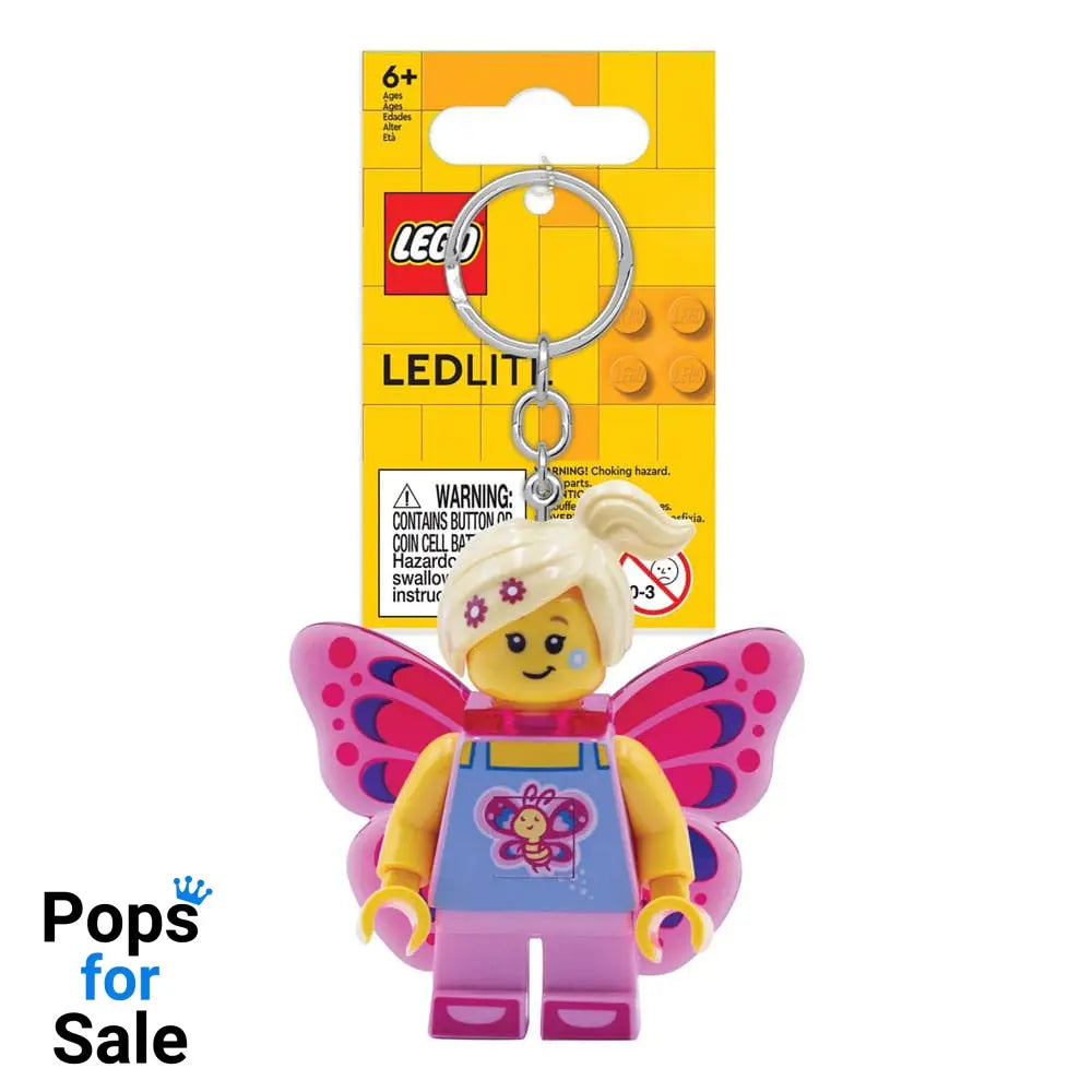 LEGO Iconic Light-Up Keychain Butterfly Girl 8 cm