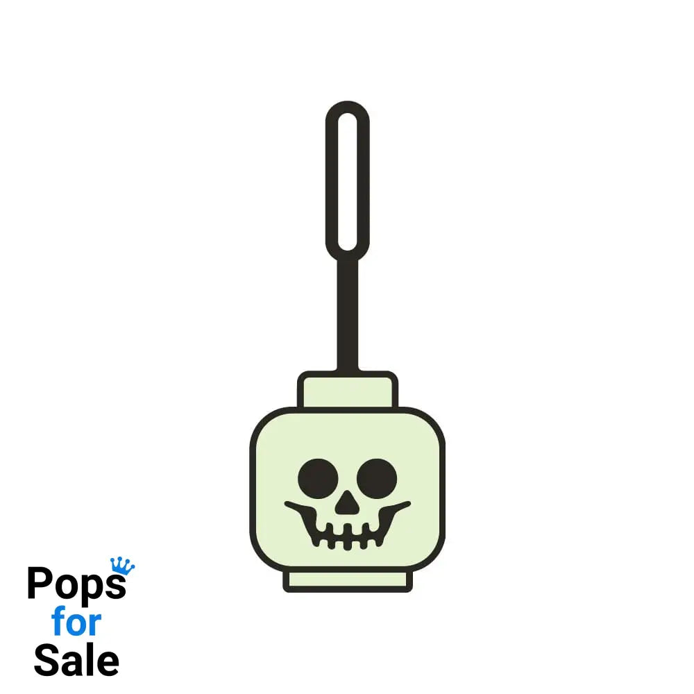 LEGO Minifigures Luggage tag Skeleton head Glow in the Dark 10 cm