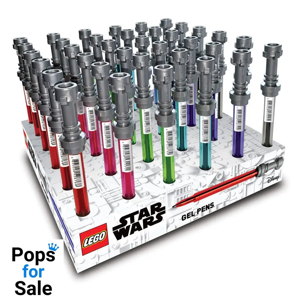 LEGO Star Wars Gel Pens Lightsaber Display (36) Stationery