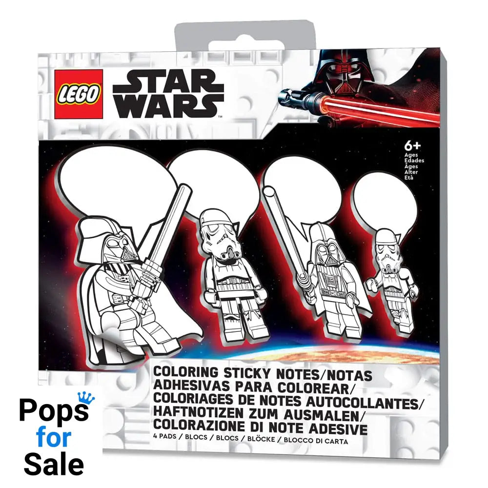 LEGO Star Wars Sticky Notes Set with Pen Darth Vader