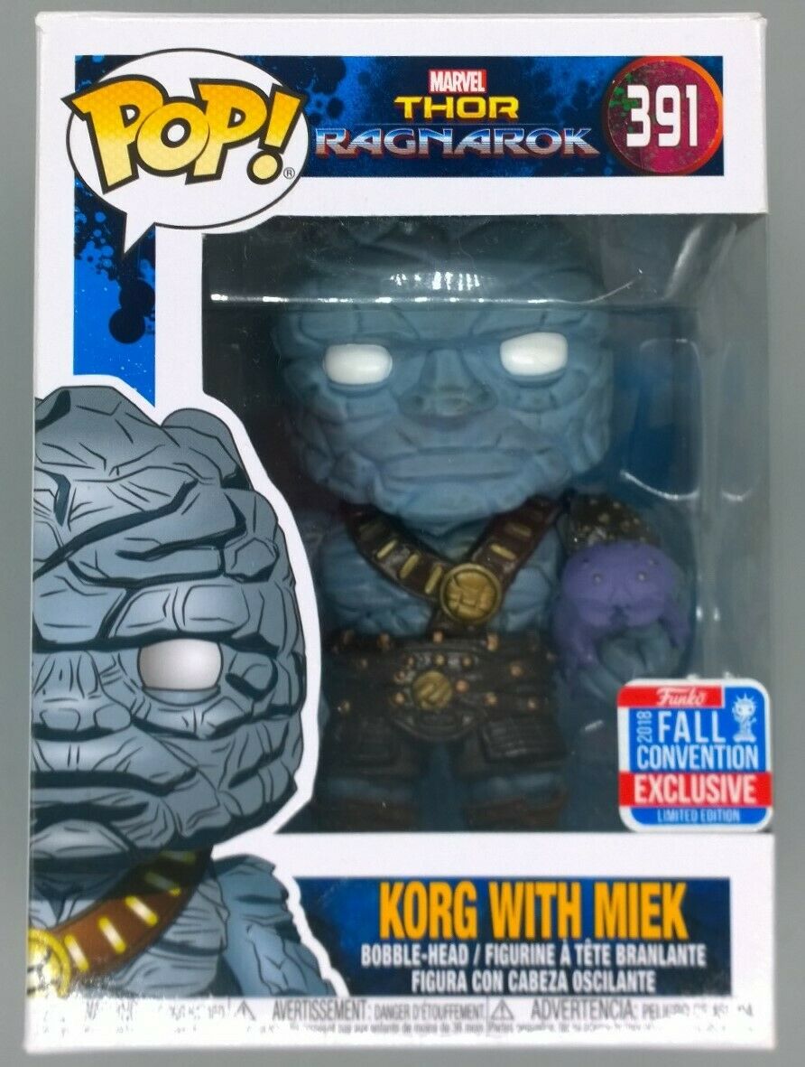 #391 Korg with Miek - Marvel Thor Ragnarok - 2018 Con Funko POP