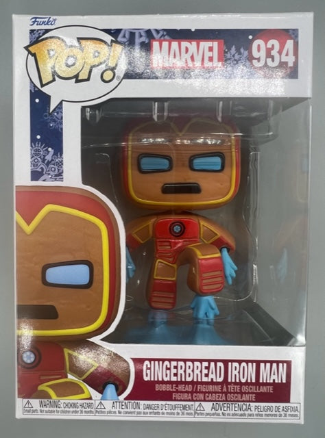 934 Gingerbread Iron Man - Marvel Christmas - Funko POP - Box Damaged