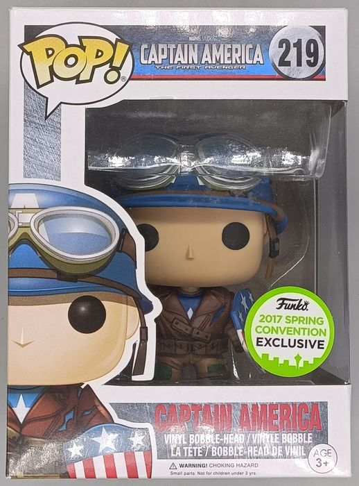 219 Captain America (WWII) Marvel Captain America Funko POP - Box Damaged