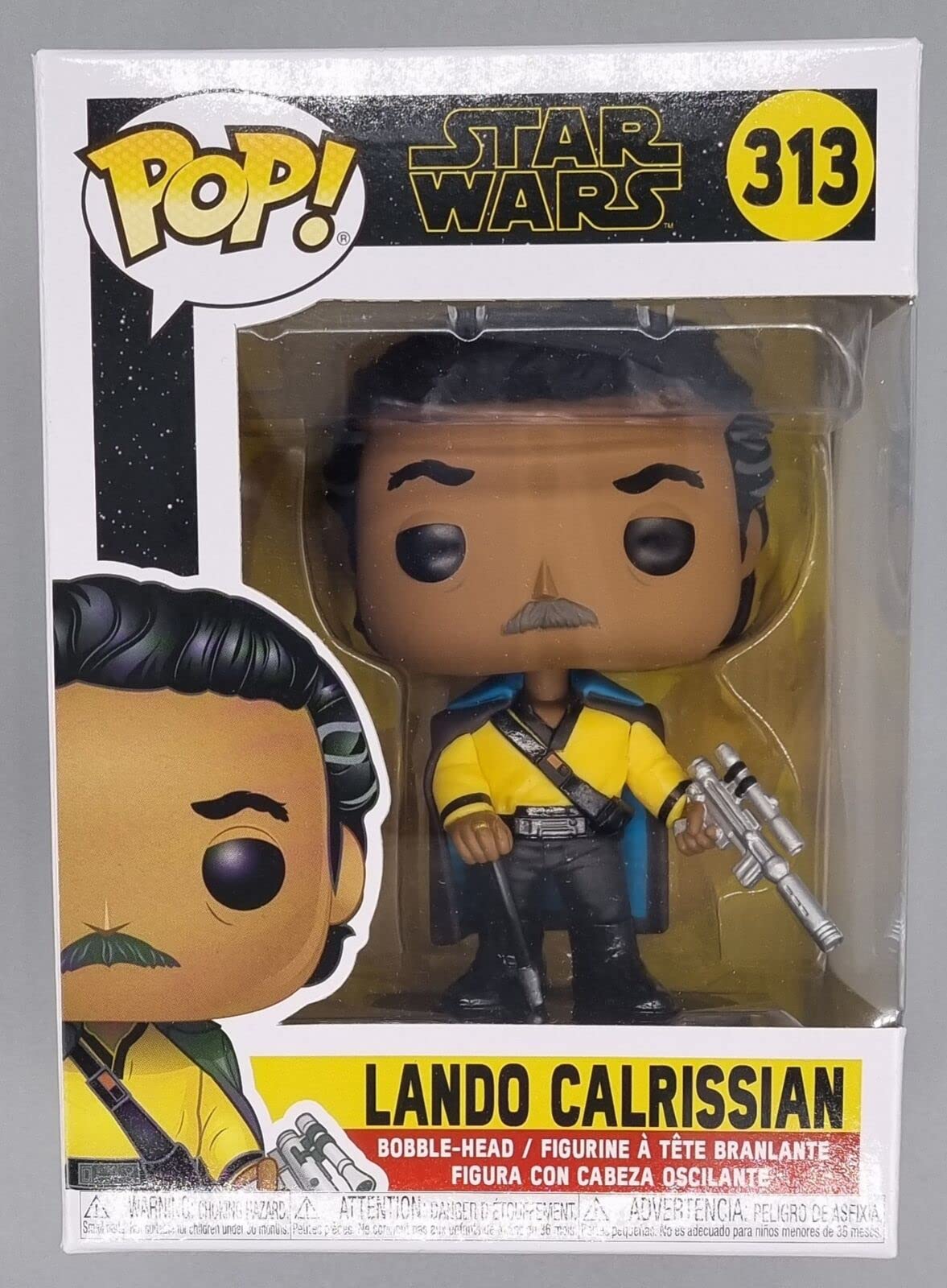 313 Lando Calrissian Star Wars The Rise of Skywalker Funko POP - Box Damaged
