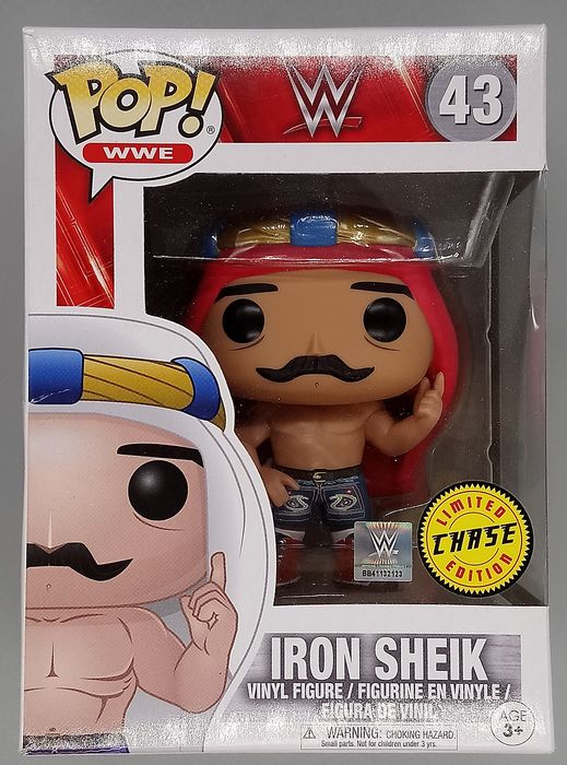#43 Iron Sheik (Red Keffiyeh) - Chase Edition - WWE Box Damaged Funko POP
