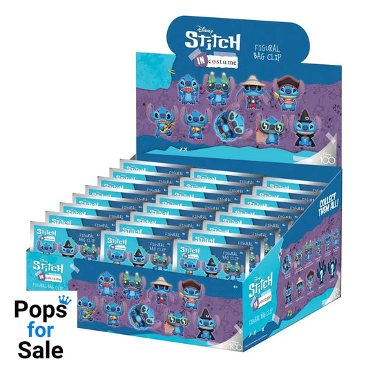 Lilo & Stitch 3D Foam Bag Clips Costumes Series 3 Display (24) Keyrings,Blind Boxes